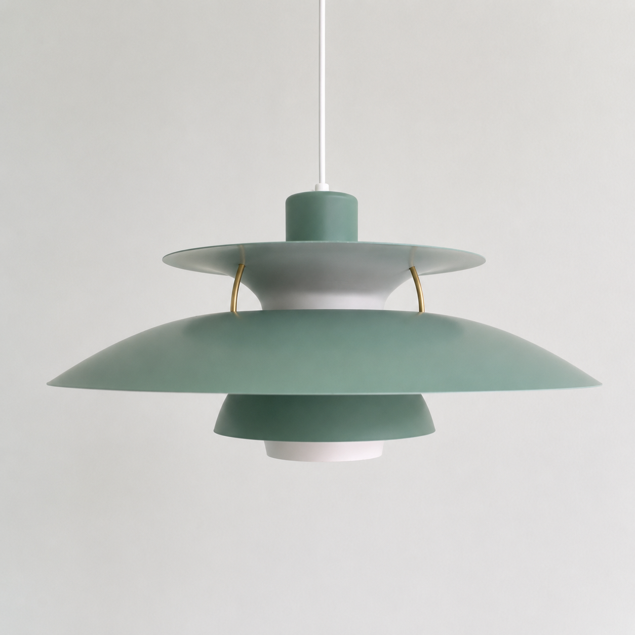 Fin mørkegrøn PH5 lampe