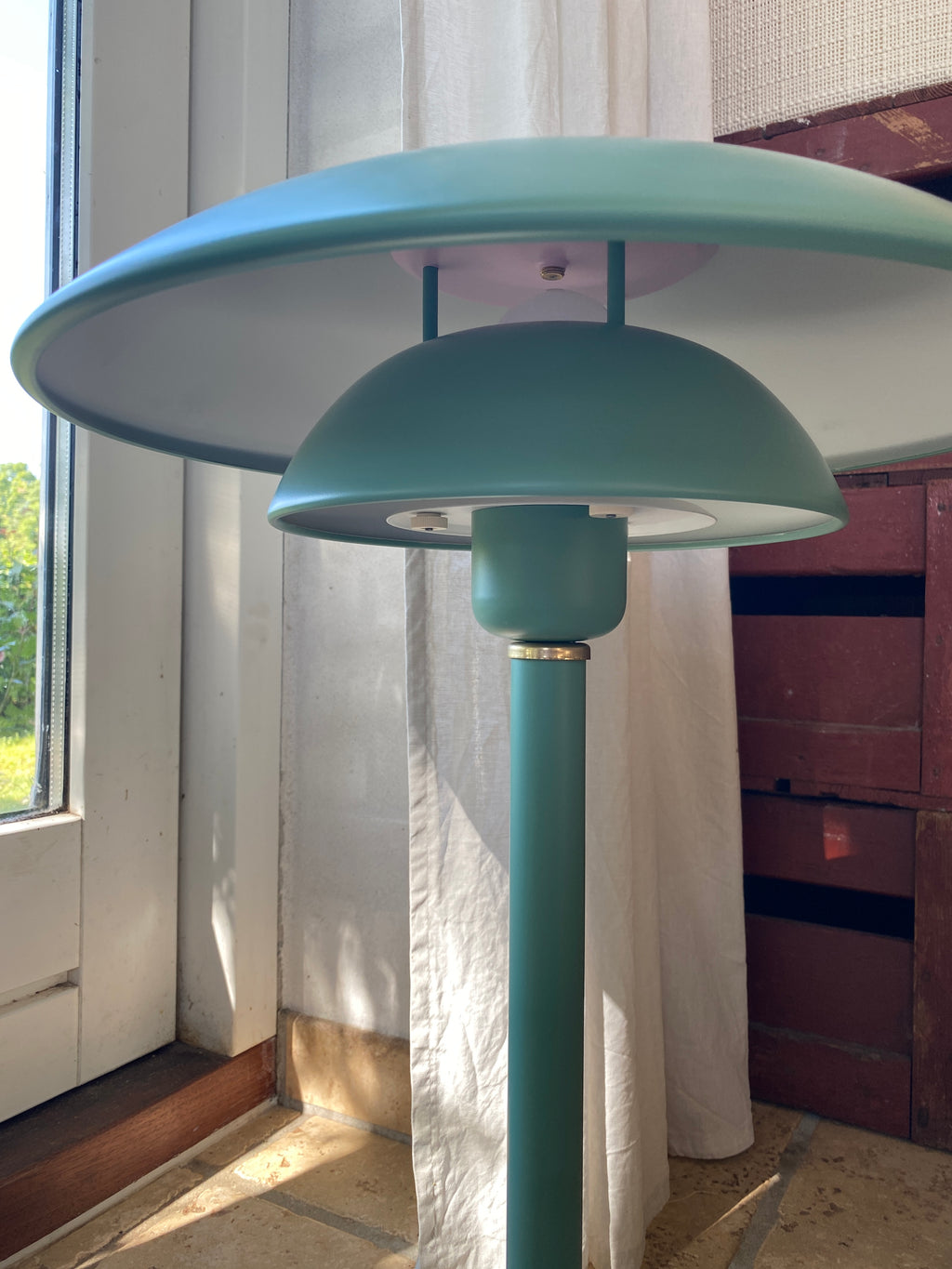 Lækker grøn bordlampe